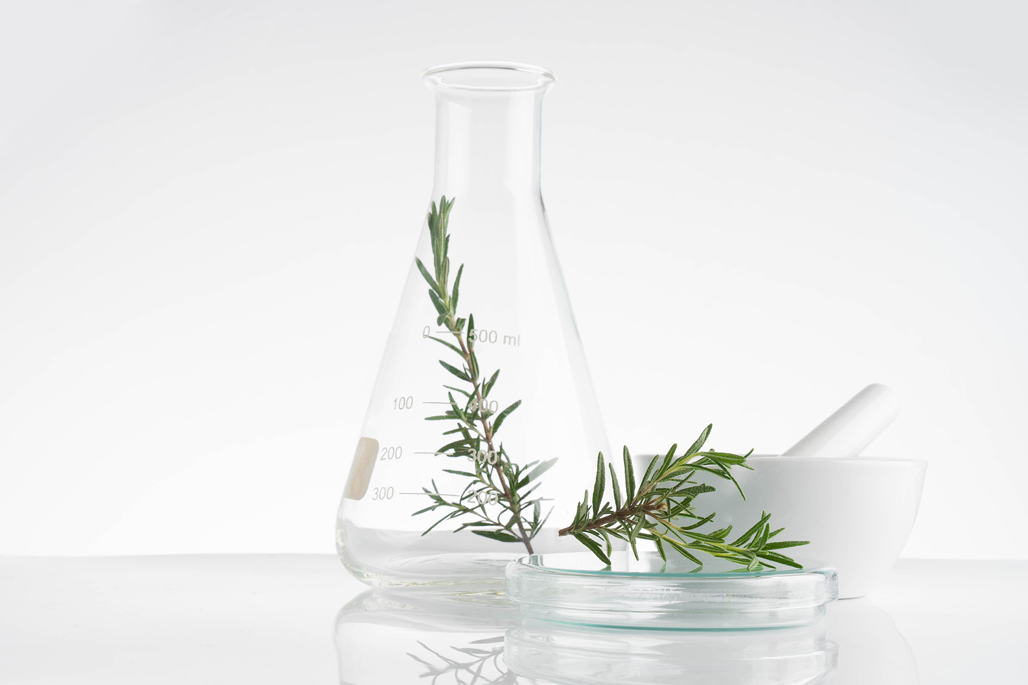 laboratory and research with alternative herb medicine natural skin care